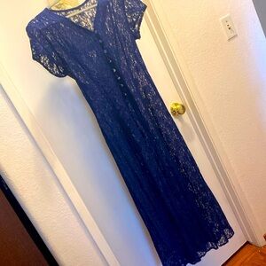 All that Jazz navy lace tea length dress
